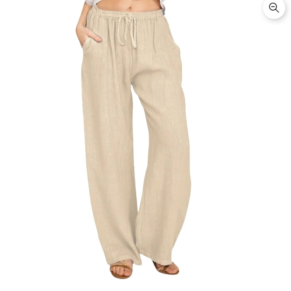 Cotton linen pants
